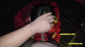 Узбечка сосёт член от первого лица